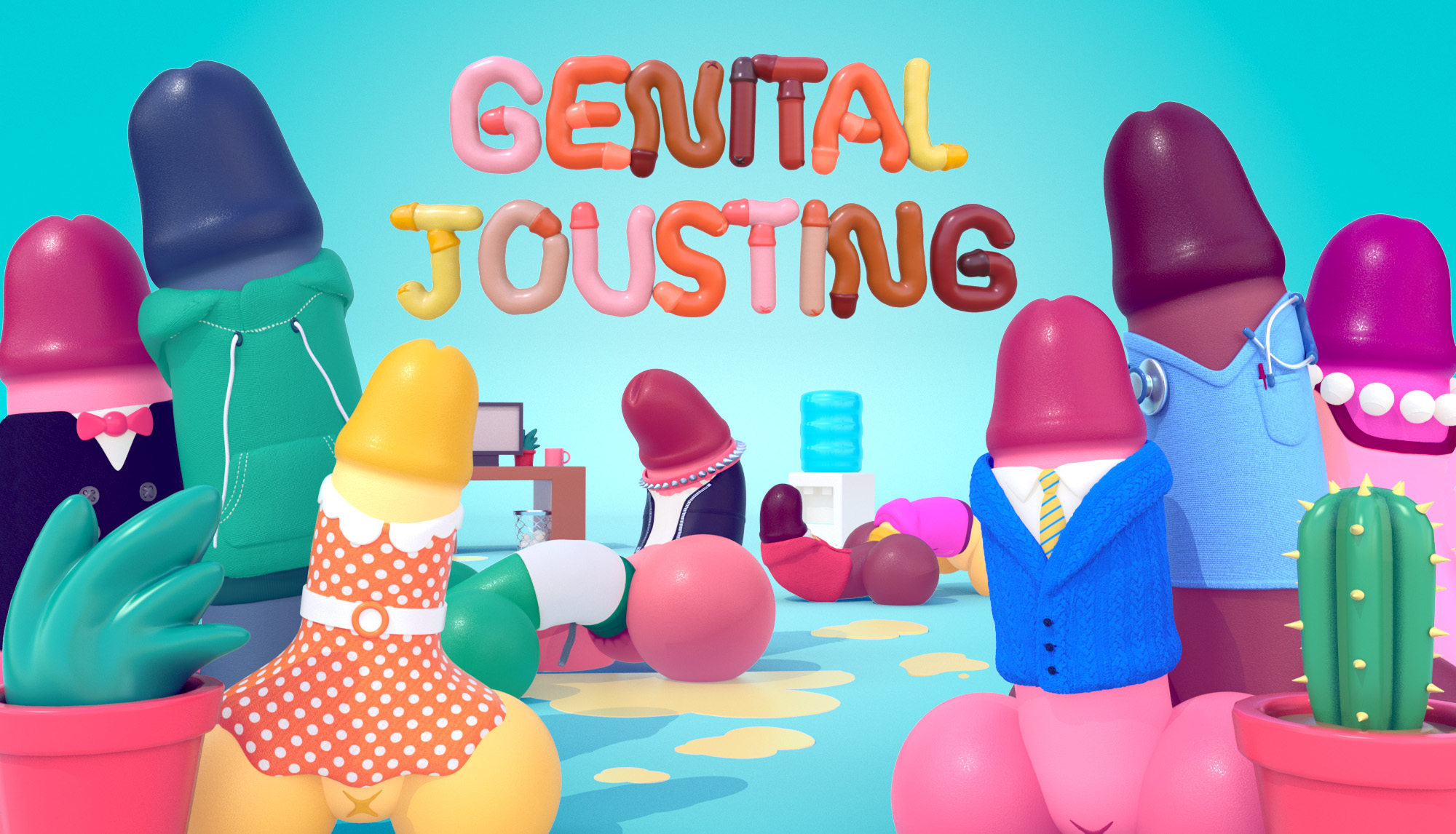 《Genital Jousting》：曾经他们做了壮汉动作游戏，现在他们做了壮汉某部件动作游戏