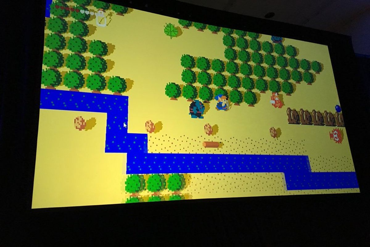 外国玩家自己制作了2D版的《塞尔达传说：荒野之息》