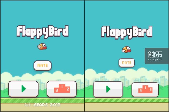 左为《Flappy Bird》，右为《Flappy Bird: New Season》