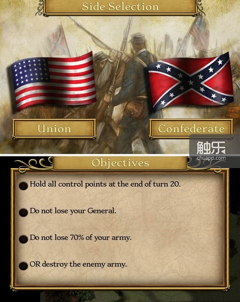 游戏可扮演战役双方更改历史；每关前有任务清单，全部完成可以获得勋章
