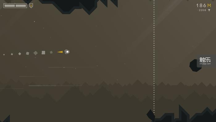 玩家除了尽量不要撞到坑道壁之外也要躲开路上的陨石