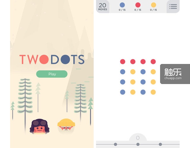 《Two Dots》的規(guī)則就是消除圓點