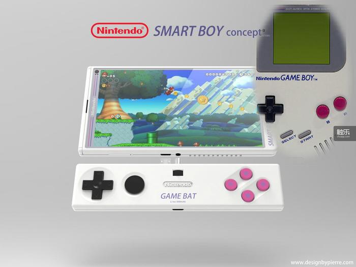 外置手柄Game Bat与Game Boy相同的按键颜色设计