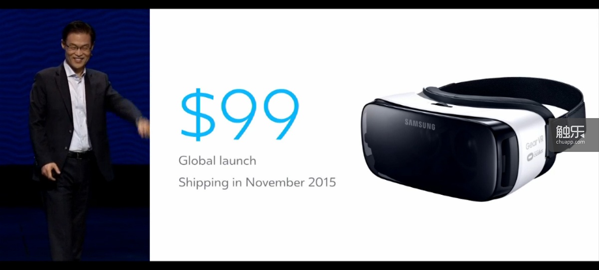 最新的三星Gear VR售价99美元，将于11月上市