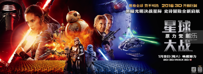 电影所有海报均带有《星球大战：指挥官》的下载二维码