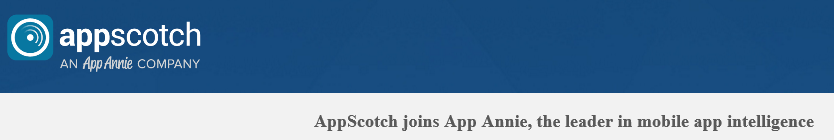 AppScotch的官網(wǎng)上已經(jīng)列上了App Annie的名字