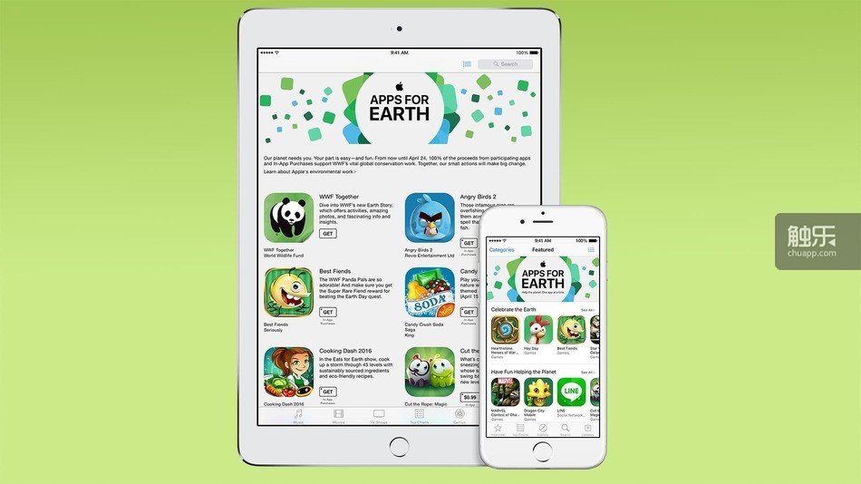 App Store的全新“Apps for Earth”页面