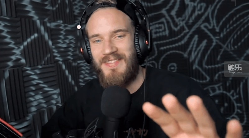 PewDiePie的视频截图。他在视频介绍中说自己“并没有暗指任何个人或团体”