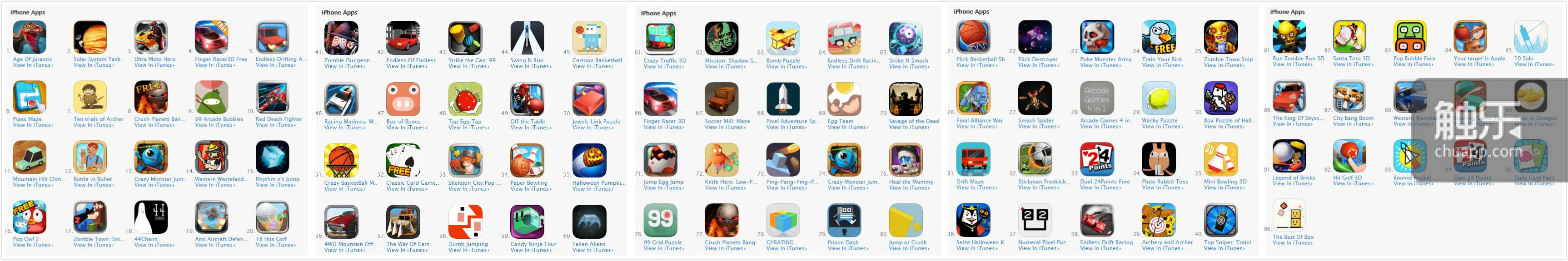 GOLDLOG在iOS平台上架的游戏汇总