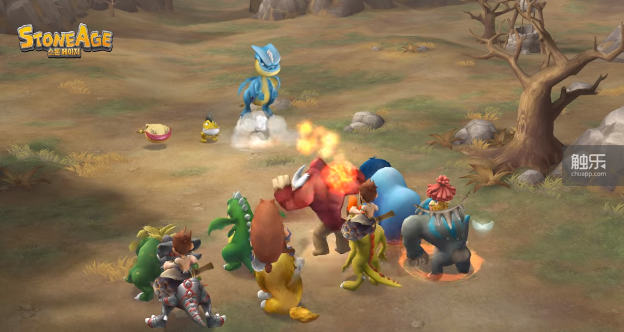 《石器时代》游戏战斗画面