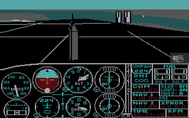 Microsoft Flight Simulator 2.10 for IBM PC (RGB monitor)