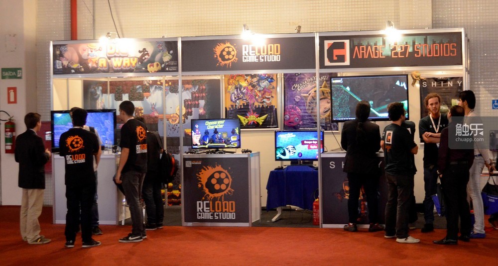Reload Game Studio在巴西游戏秀（Brazil Game Show）2015上的展台