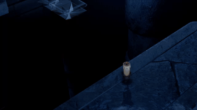 在灯塔内部，某些地方点亮蜡烛可以产生一个发光的台阶